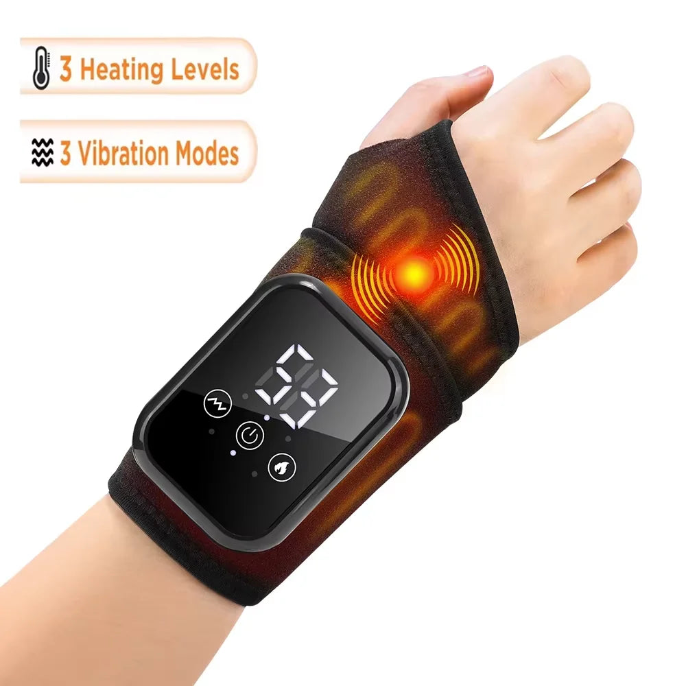 Cordless Heating Ankle Brace Vibration Massager