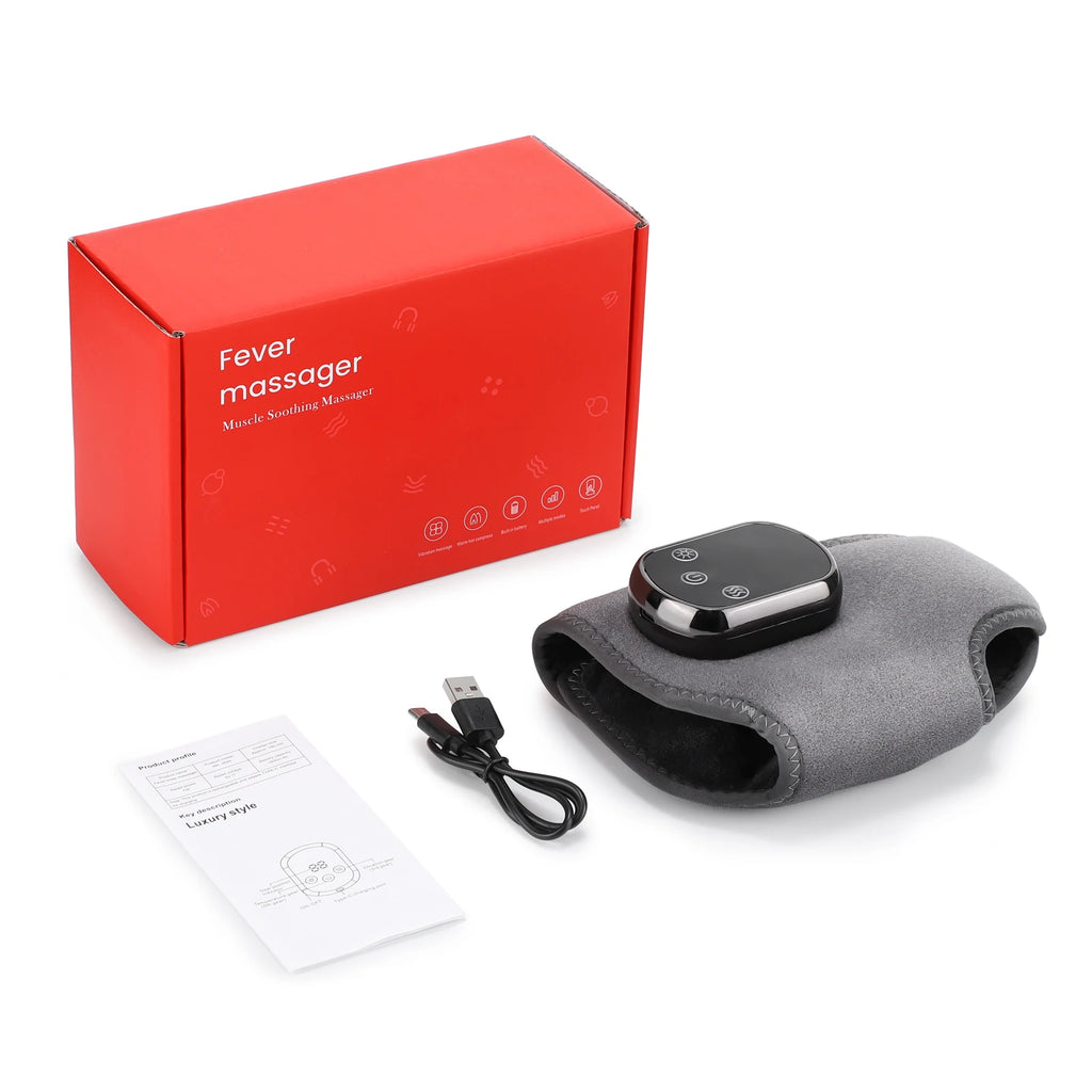 Cordless Heating Ankle Brace Vibration Massager
