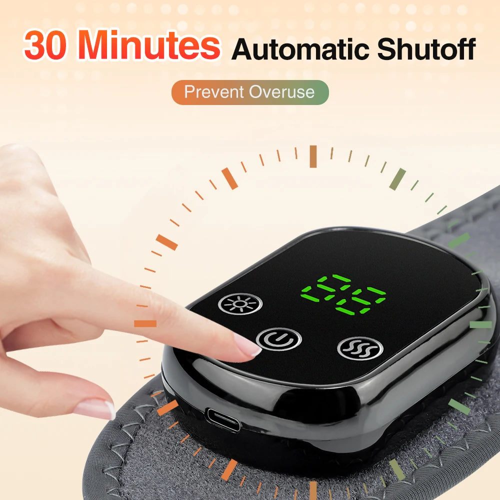 Cordless Heating Ankle Brace Vibration Massager