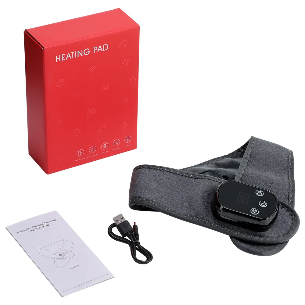 Cordless Heating Ankle Brace Vibration Massager