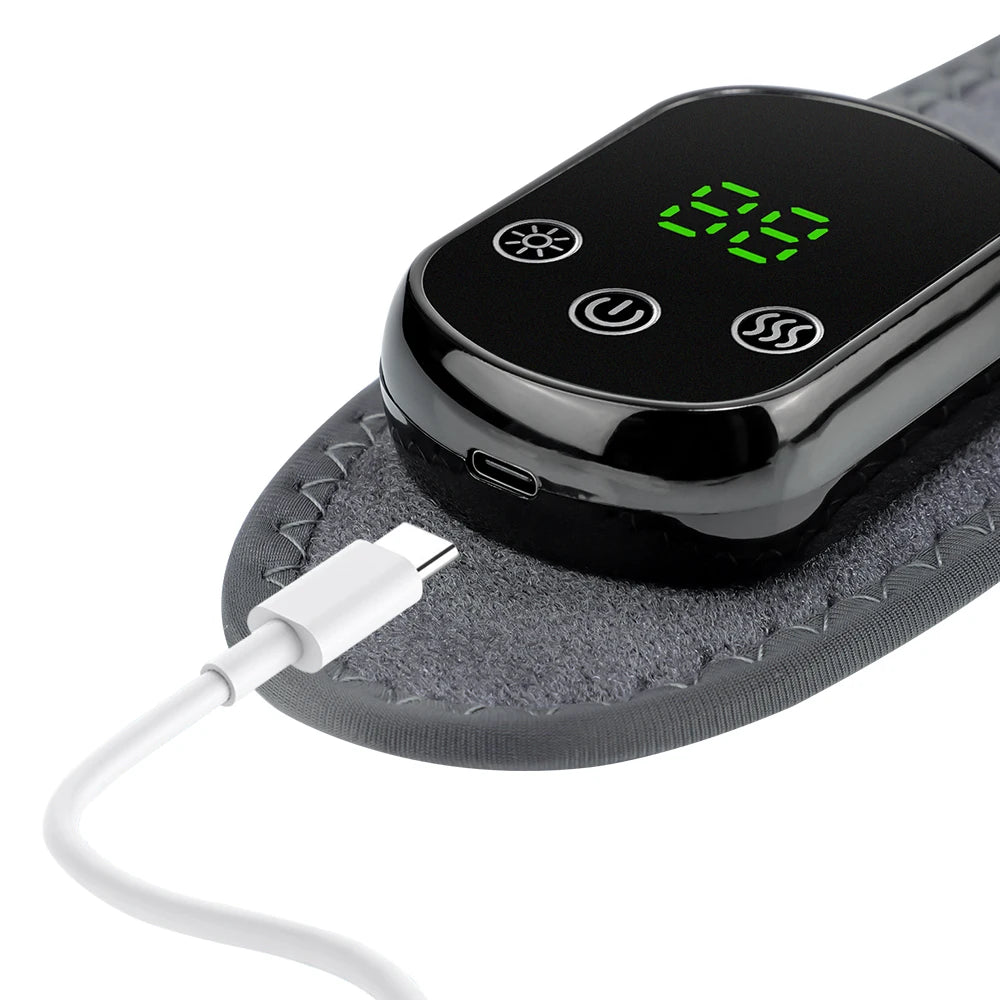 Cordless Heating Ankle Brace Vibration Massager